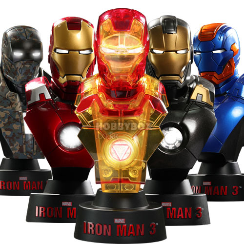 (예약마감) 아이언맨 버스트(Iron Man Bust) 8종 세트 시리즈(Series) 2 / 아이언맨 3(Iron Man 3)