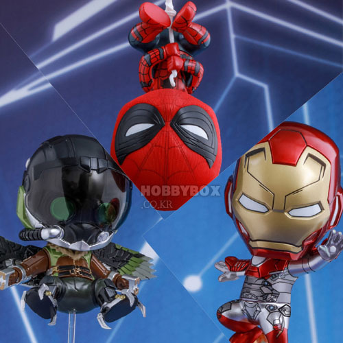 (입고) 스파이더맨(Spider-Man), 아이언맨 마크 47(Iron Man Mark 47) &amp; 벌쳐(Vulture) 코스베이비(Cosbaby) 세트 / 스파이더맨(Spider-Man) : 홈커밍(Homecoming)