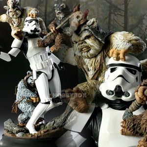 (예약마감) 스타워즈(Starwars) - Fall of the Empire - Ewoks VS Stormtrooper Diorama